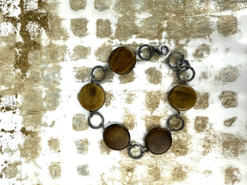 Buffalo Horn and Silver Bracelet