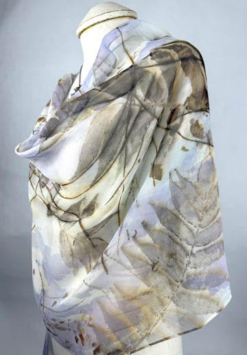 22 x 88 Hand Dyed Silk Shawl