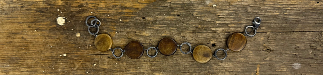 Buffalo Horn and Silver Bracelet