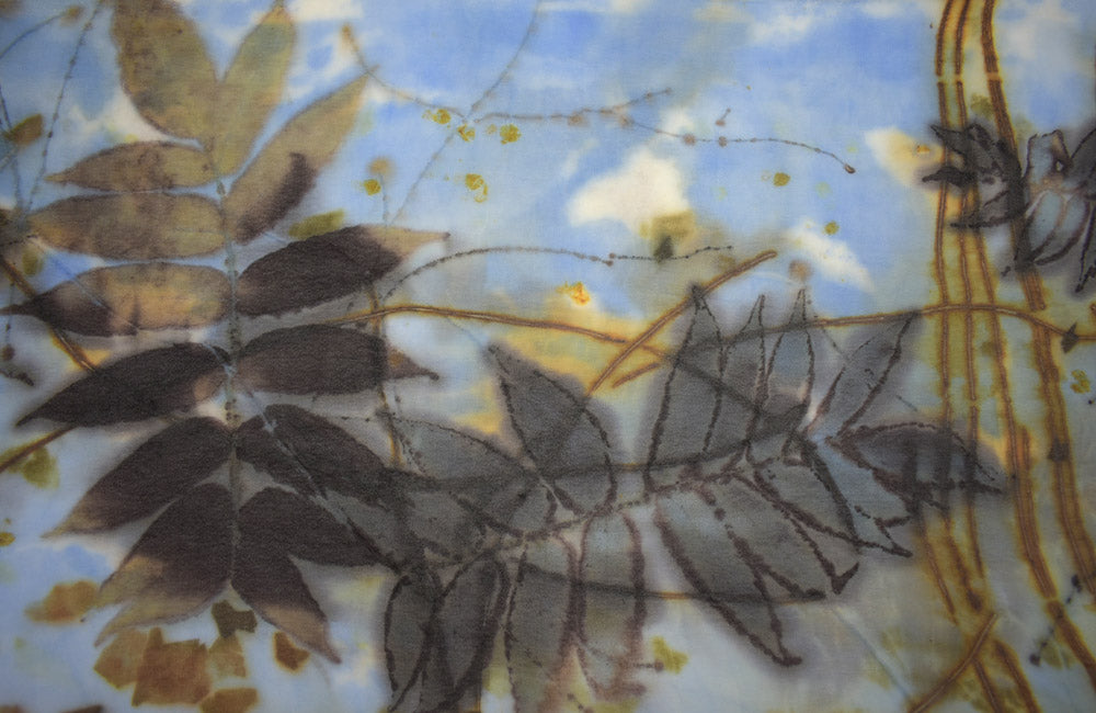14 x 68 Hand Dyed Silk Chiffon Scarf