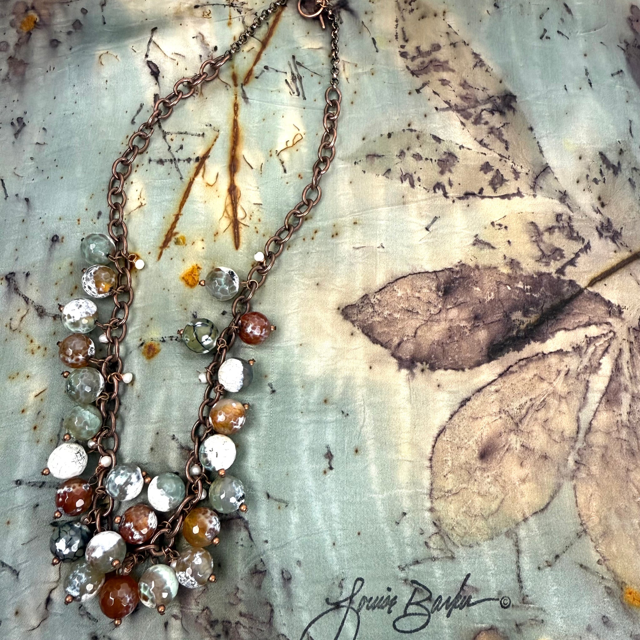 Fired Agate Necklace