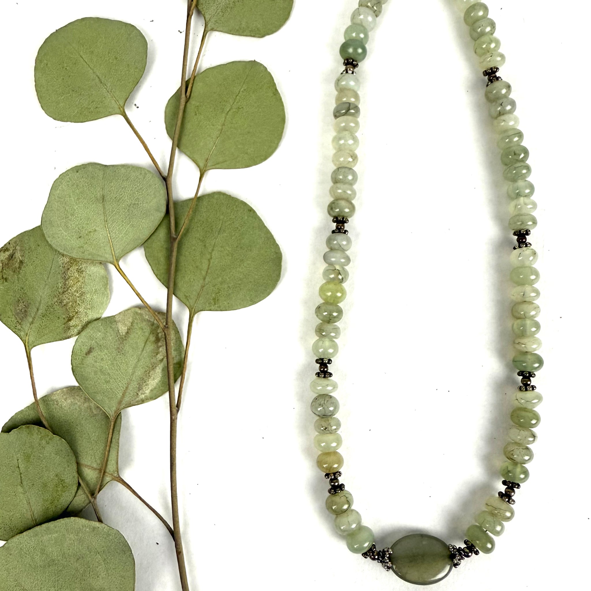 Apatite gemstone necklace