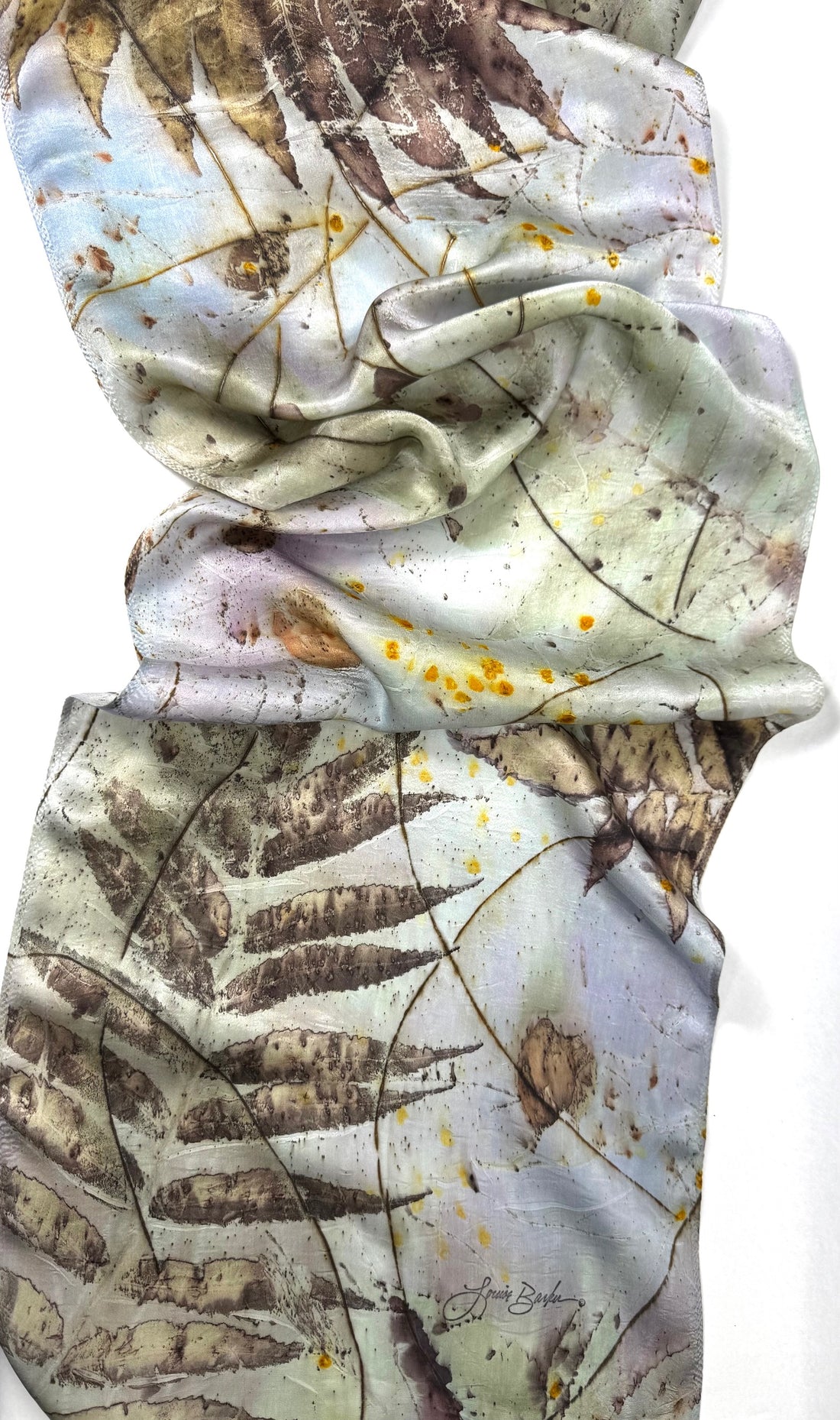 14 x 72 silk hand dyed scarf