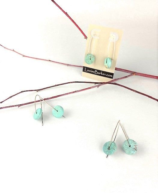 African Turquoise earrings