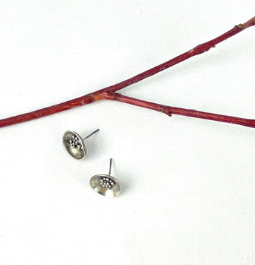 Sterling Silver Flower Earrings