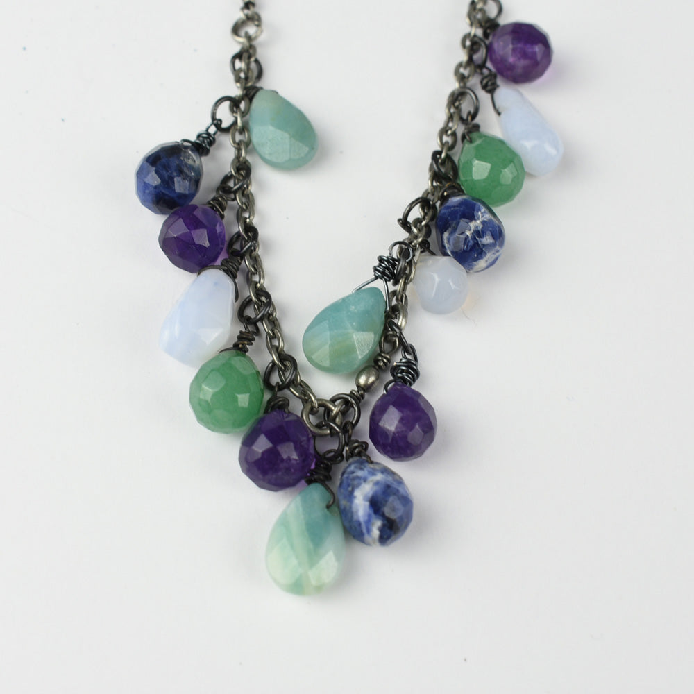 Gemstone Drops Necklace