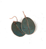 Recycled Copper Blue/Aqua Earrings